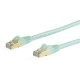 StarTech.com Cable de 7m de Red Ethernet CAT6a Aqua RJ45 STP - 6ASPAT7MAQ